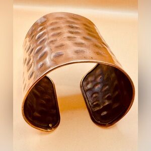 Hammered Copper Cuff Bracelet
